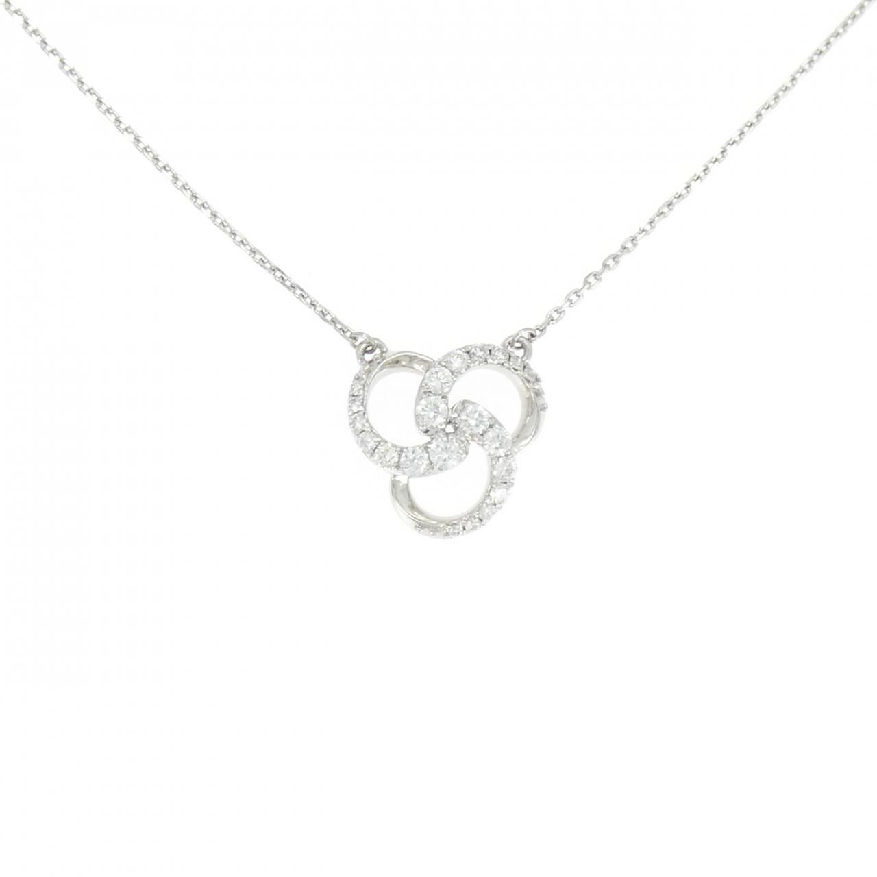 PT900/PT850 ダイヤモンド ネックレス 0.42CT - メルカリ
