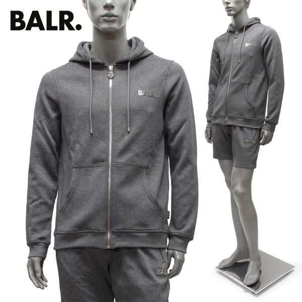 ボーラー BALR. メタルロゴ パーカーショートパンツ 上下セット_