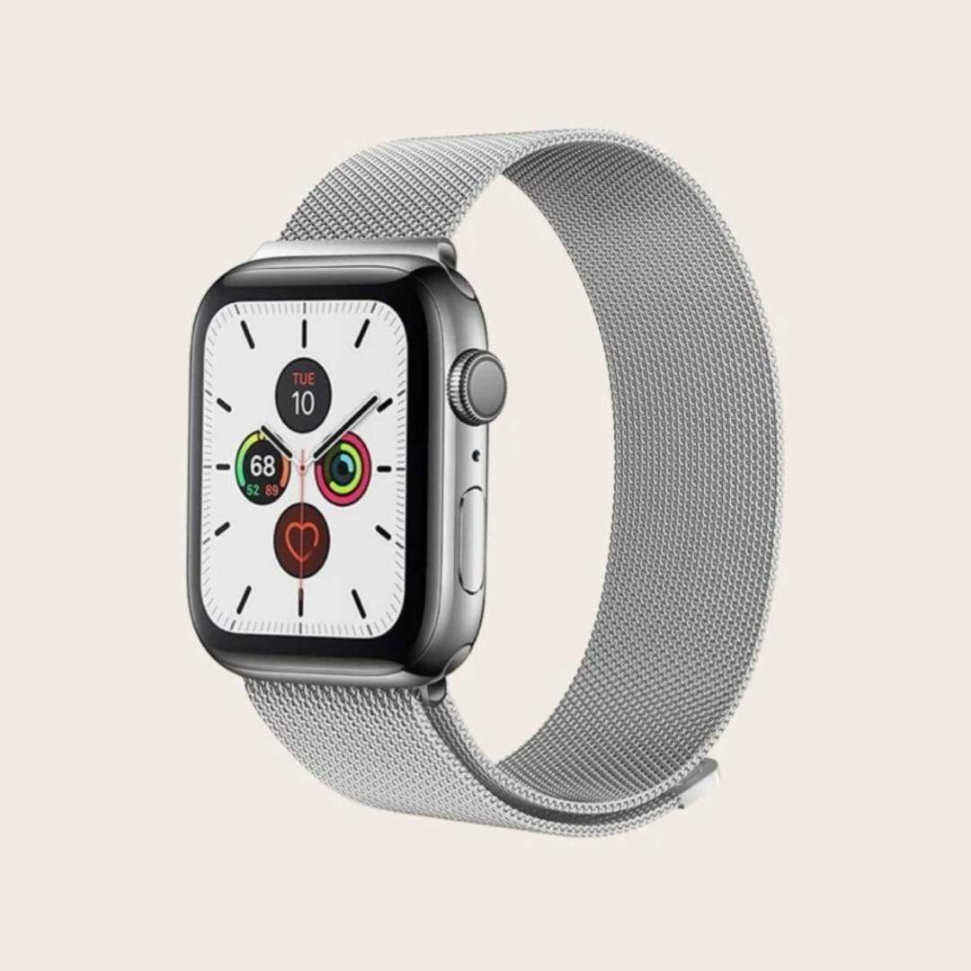 新品 AppleWatch ミラネーゼループバンド シルバー 38/40/41 - メルカリ