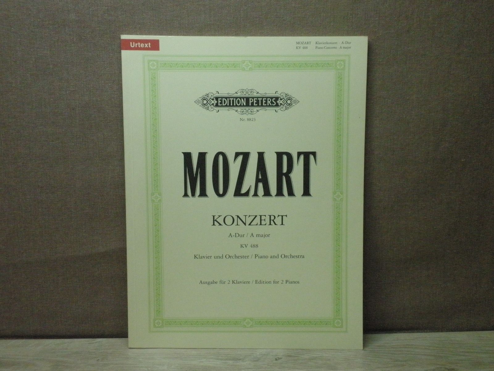 【楽譜】MOZART モーツァルト コンサート イ長調 KV 488〈輸入楽譜〉