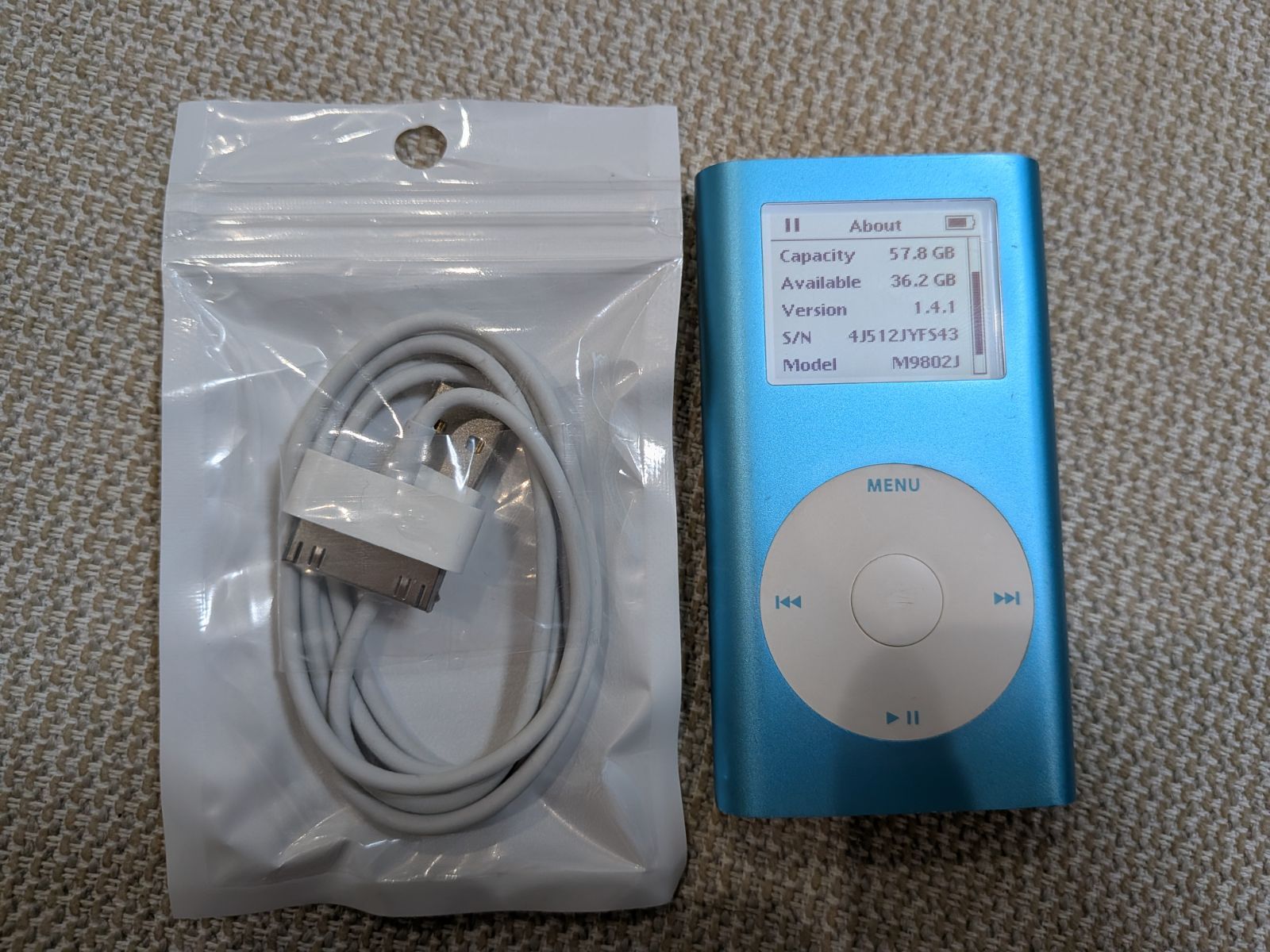 iPod mini 第2世代 M9800J 64GB 新品バッテリー 【公式通販】