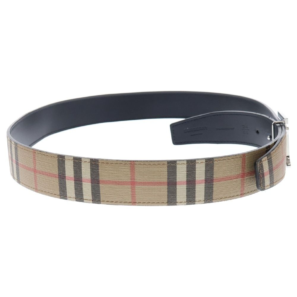 BURBERRY (バーバリー) TBバックル ノバチェック レザー