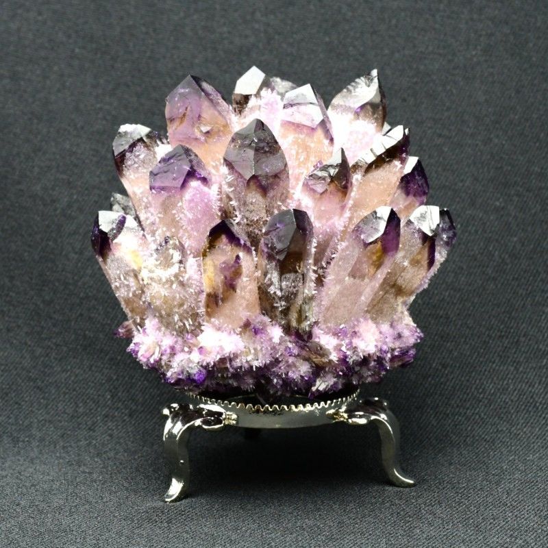 推しの で完璧な浄化を 水晶クラスター 359g GHGC4 浄化 調和 精神面を整える 台座付 贈り物にも最適サイズ ギフト 京海堂 天然石の卸 京の蔵