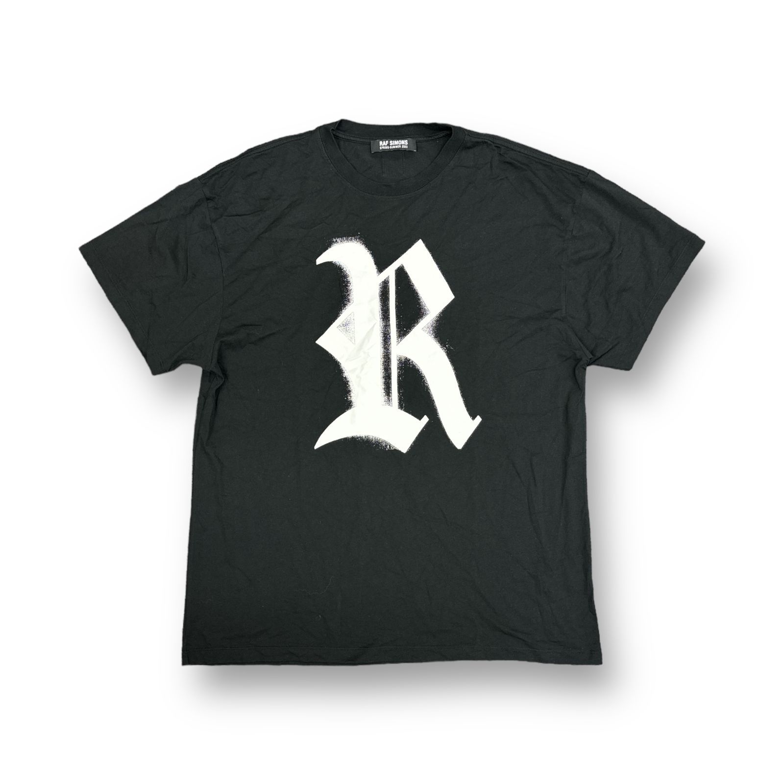 RAF SIMONS 23SS オーバーサイズ Rロゴ Tシャツ ラフシモンズ 231-120 
