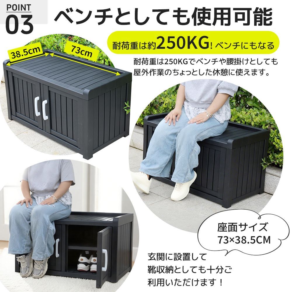 全新品 戸外収納庫 収納ボックス 置き配 ゴミ箱 小型 屋外 ストッカー