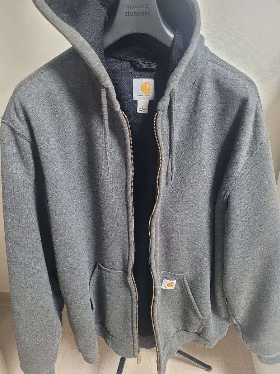 Carhartt カーハート フード付き ジップアップパーカー 105 サイズ グレー