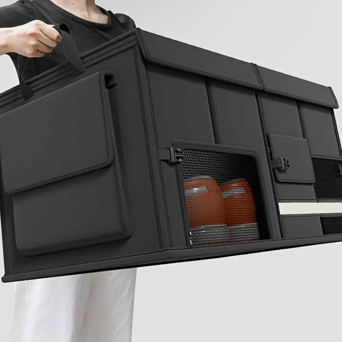 Amazon.co.jp: 車のトランク収納オーガナイザー | 蓋付き折りたたみ式防水バッグ トランク収納ボックス - セダン、ピックアップ、トラック  車両用の蓋付きカーアクセサリー : 車＆バイク LI LIBZAKI 大型車両トランクオーガナイザー カーゴオーガナイザー SUVトランク ... トランクオーガナイザー,車用 カーゴ オーガナイザー カバー付き | 折りたたみ式 自動車 トラック セダン 旅行 ロードトリップ必