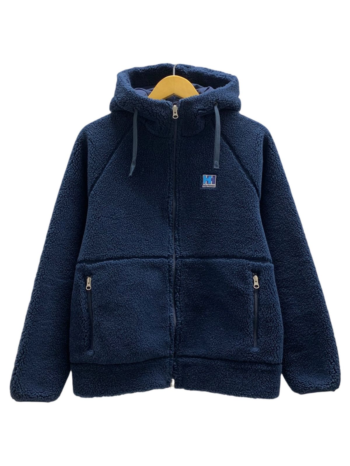 HELLY HANSEN (ヘリーハンセン) ファイバーパイル フーディー ボア フリースジャケット ジップアップ アウトドア HE51976 WL ネイビー レディース/036