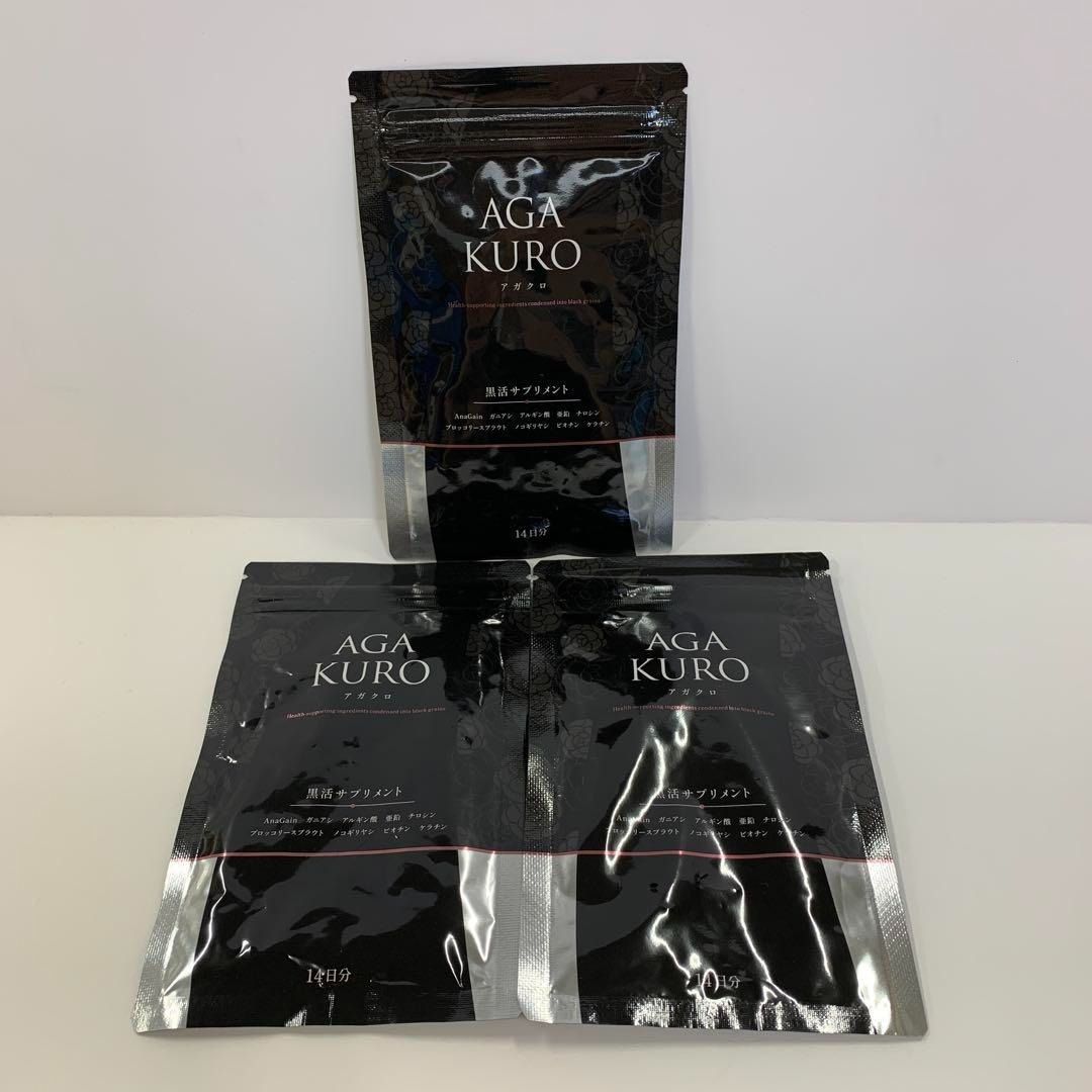 A6402 K グリスタ AGAKURO アガクロ 28粒 3点セット 2606