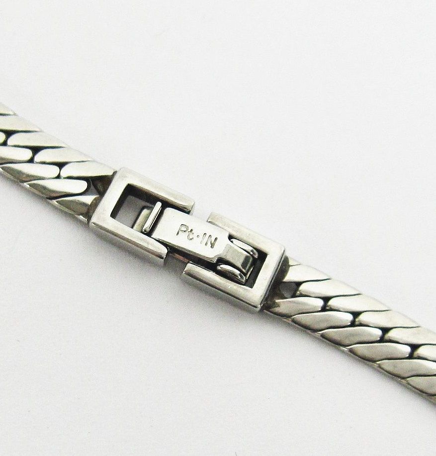 ゲルマニウムネックレス　Pt IN　刻印あり プレリュード Pt・IN刻印入り ゲルマニウム ネックレス スネーク