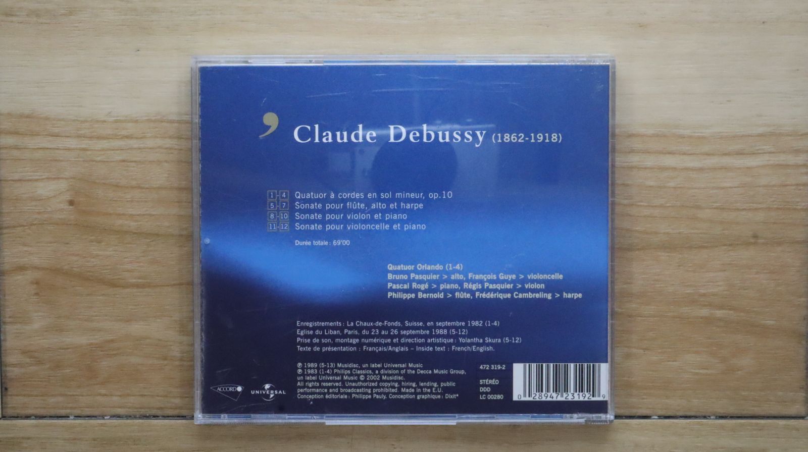 中古CD☆ドビュッシー/Claude Debussy□ Debussy: Les Trois Sonates