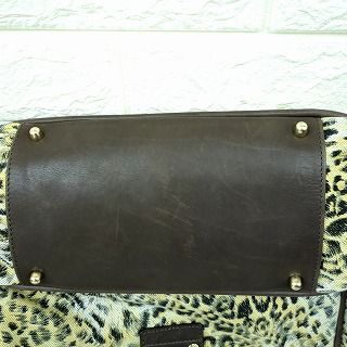 LEONARD レオナール キャンバス トートバッグ ヒョウ柄 LEONARD レオナール キャンバス トートバッグ ヒョウ柄