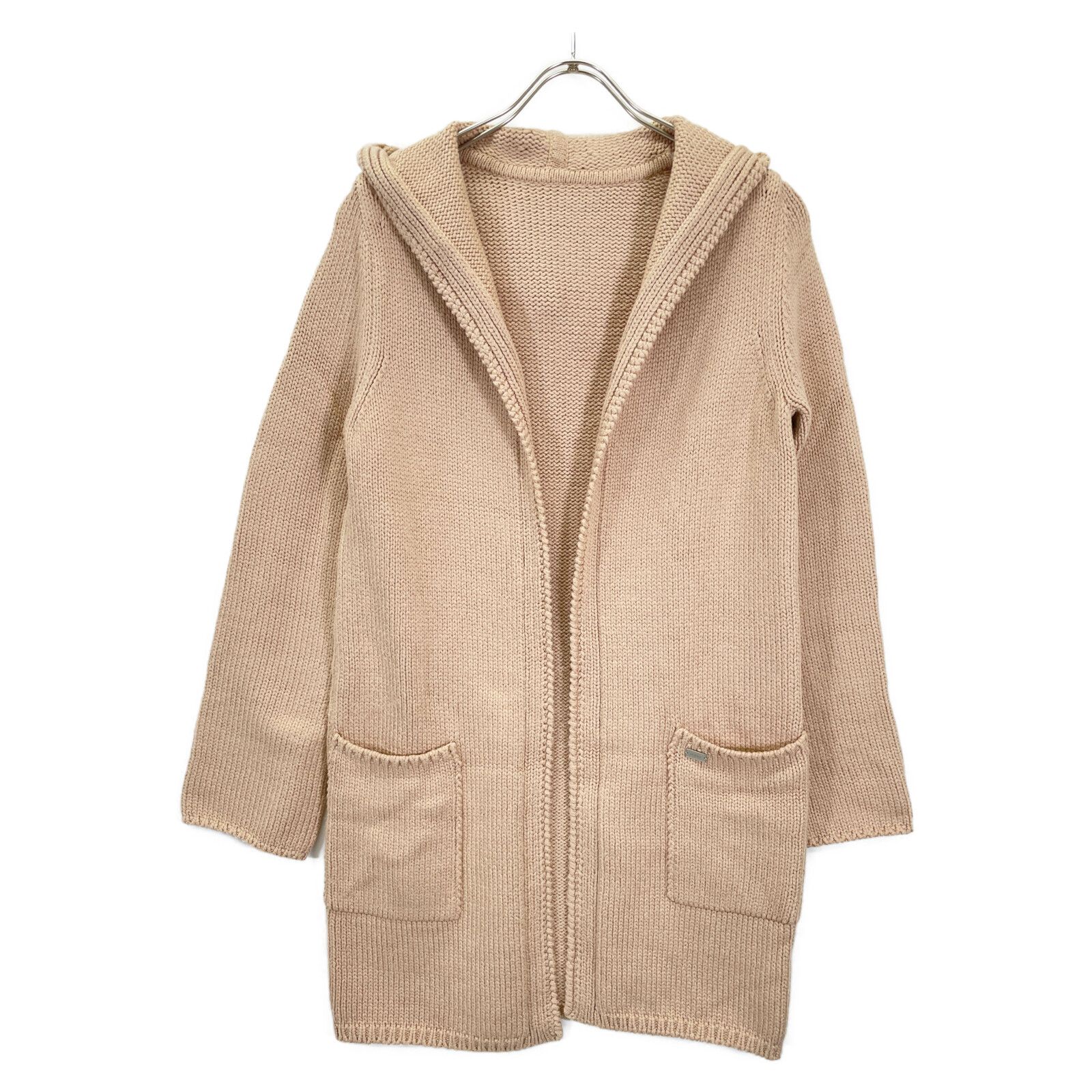 FOXEY フォクシー 39092 ﾍﾞｰｼﾞｭ ﾛﾝｸﾞﾆｯﾄﾌｰﾃﾞｨ―ｶｰﾃﾞｨｶﾞﾝ 表記なし