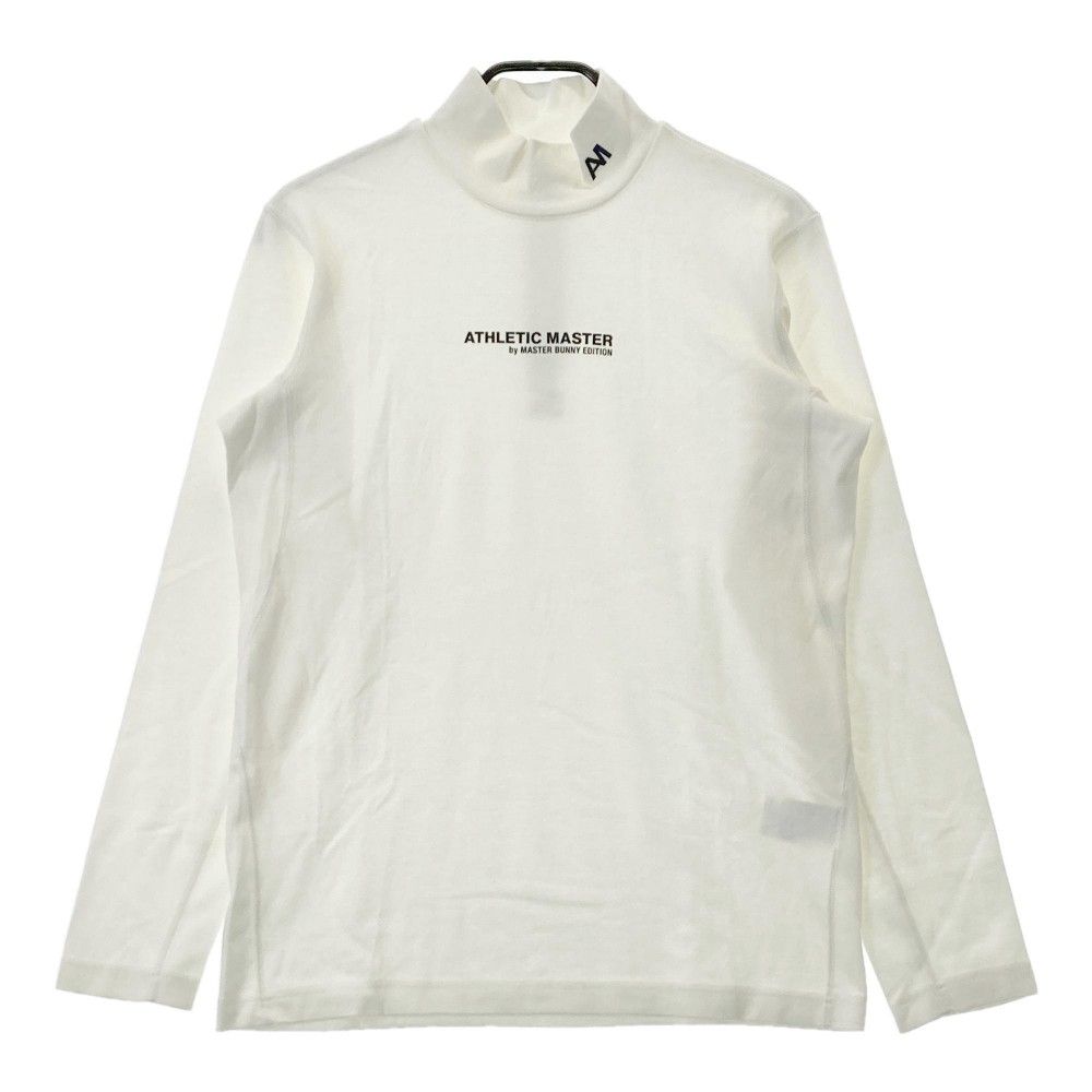 サイズ：5 MASTER BUNNY EDITION マスターバニーエディション ATHLETIC MASTER ハイネック 長袖Tシャツ  ホワイト系 [240101335617]# ゴルフウェア メンズ ストスト