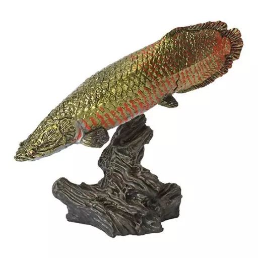 ピラルク フィギュア 完成品 　古代魚　魚　いきもの大図鑑　動物の惑星 中古】トレーディングフィギュア ピラルクー 「いきもの大図鑑ミニ