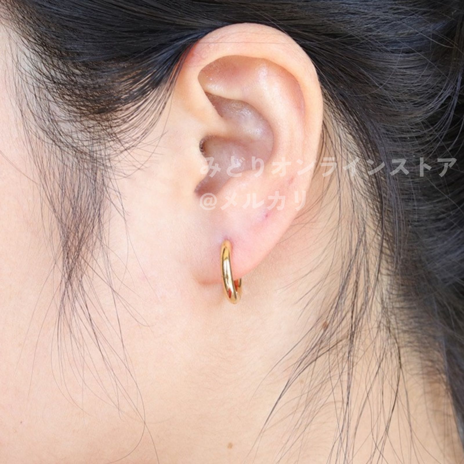 ピアス フープピアス リングピアス 両耳用2個セット つけっ