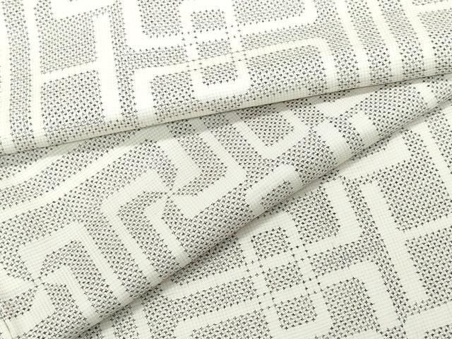 平和屋着物○本場大島紬 白大島 9マルキ 斜縞 正絹 逸品 AAAV8912ma