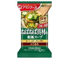アマノフーズ フリーズドライ Theうまみ ねばねば具材の和風スープ 10食×6箱入× 2ケース ｜ 一般食品 インスタント食品 スープ 即席