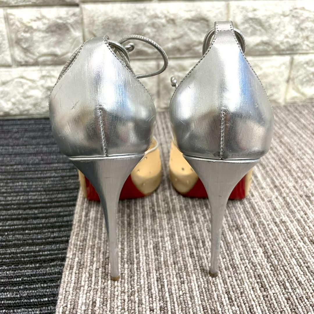 パンプス シルバー