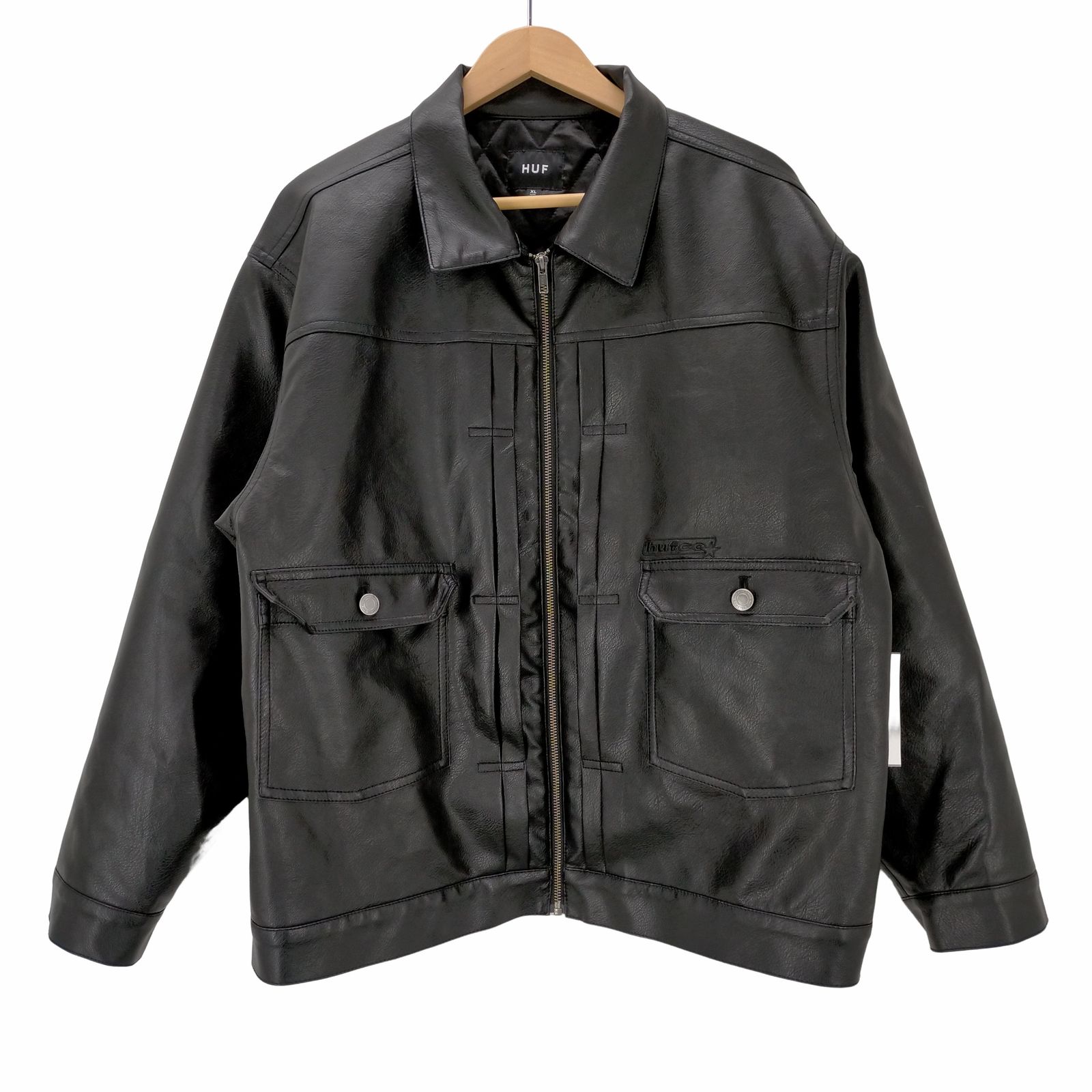 【HUF】レザージャケット FRESHIES TRUCKER JACKET ハフ HUF FRESHIES TRUCKER JACKET メンズ JPN:XL
