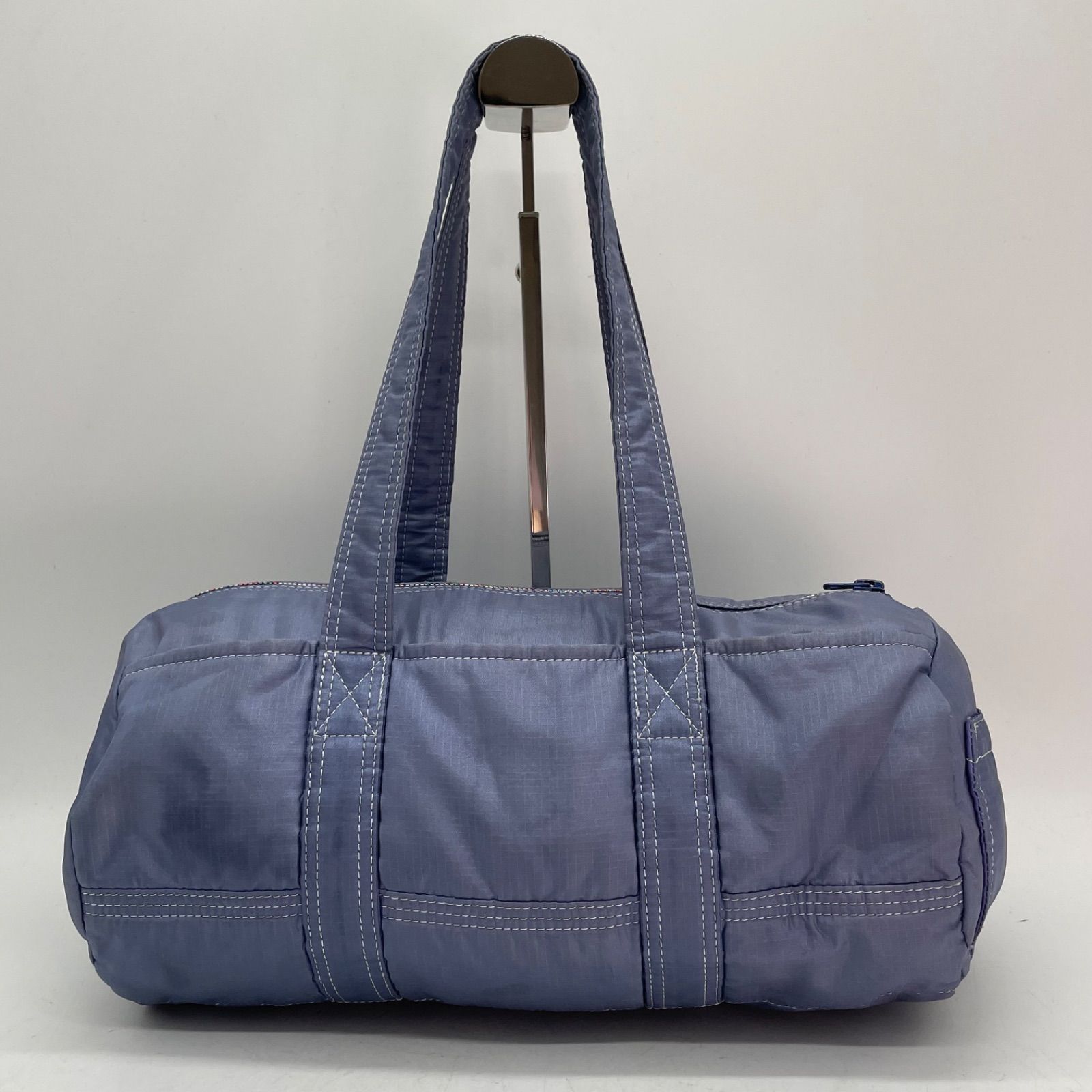 BN4409○PORTER×TAG LINE ミニボストンバッグ ドラムバッグ 水色