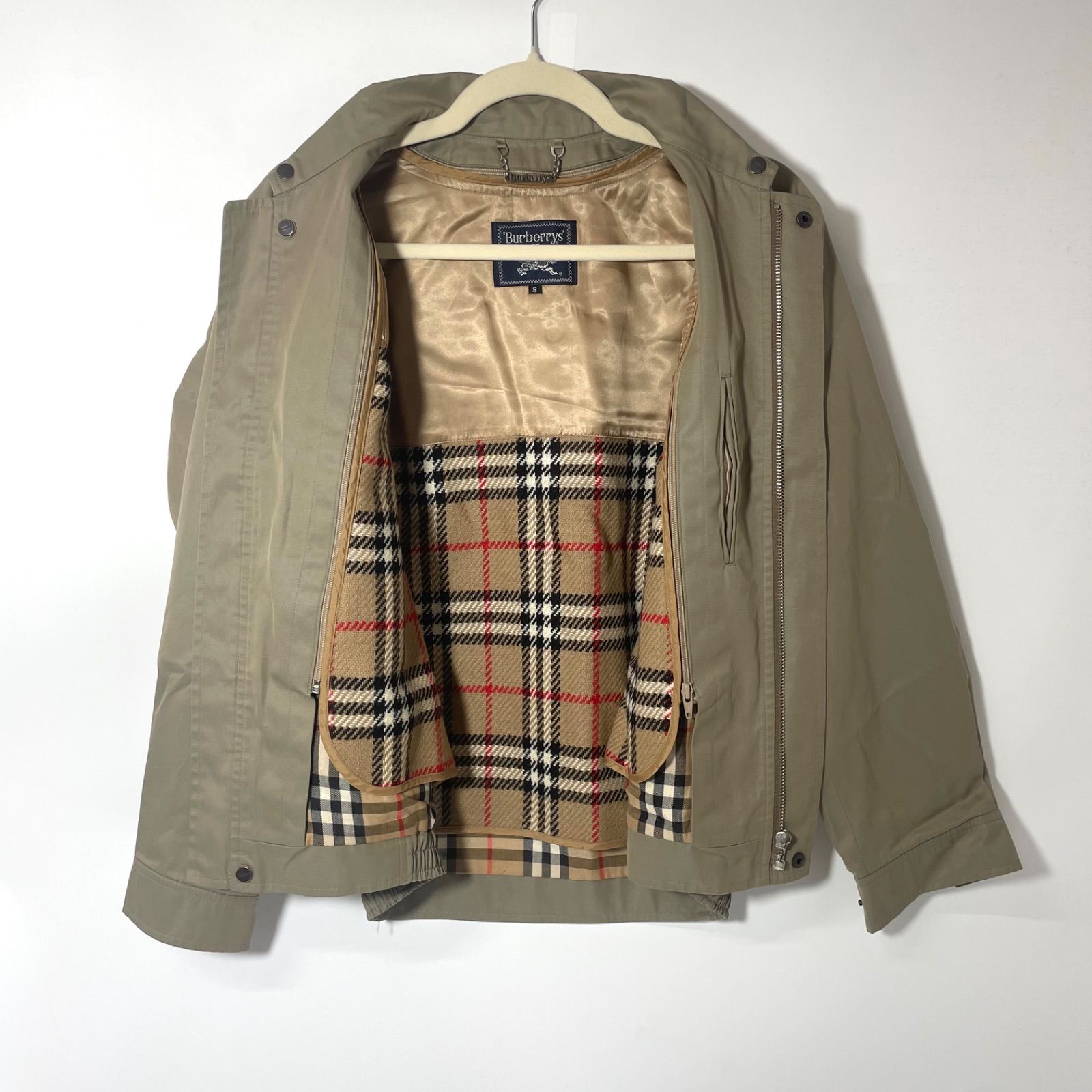 BURBERRY ブルゾン ライナー ノバチェック ジャケット 茶 ベージュ