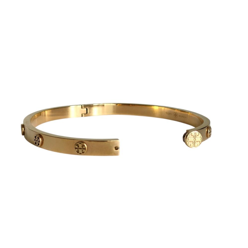 美品 TORY BURCH トリーバーチ ミラー スタッズ ヒンジ ブレスレット 