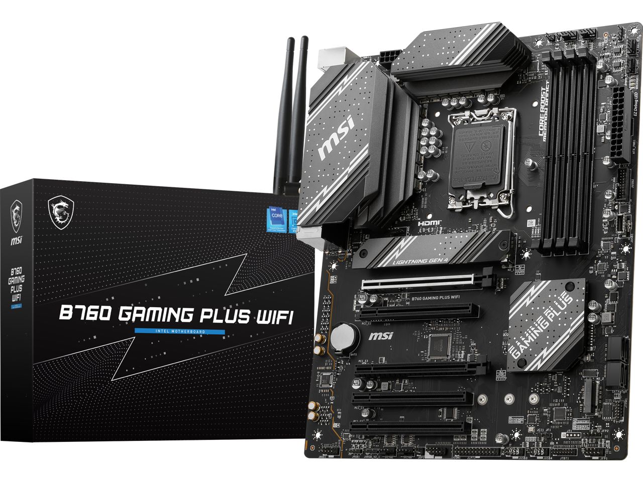 MSI B760 GAMING PL WIFI LGA 1700 280 DDR5 ATX マザーボード - インテル