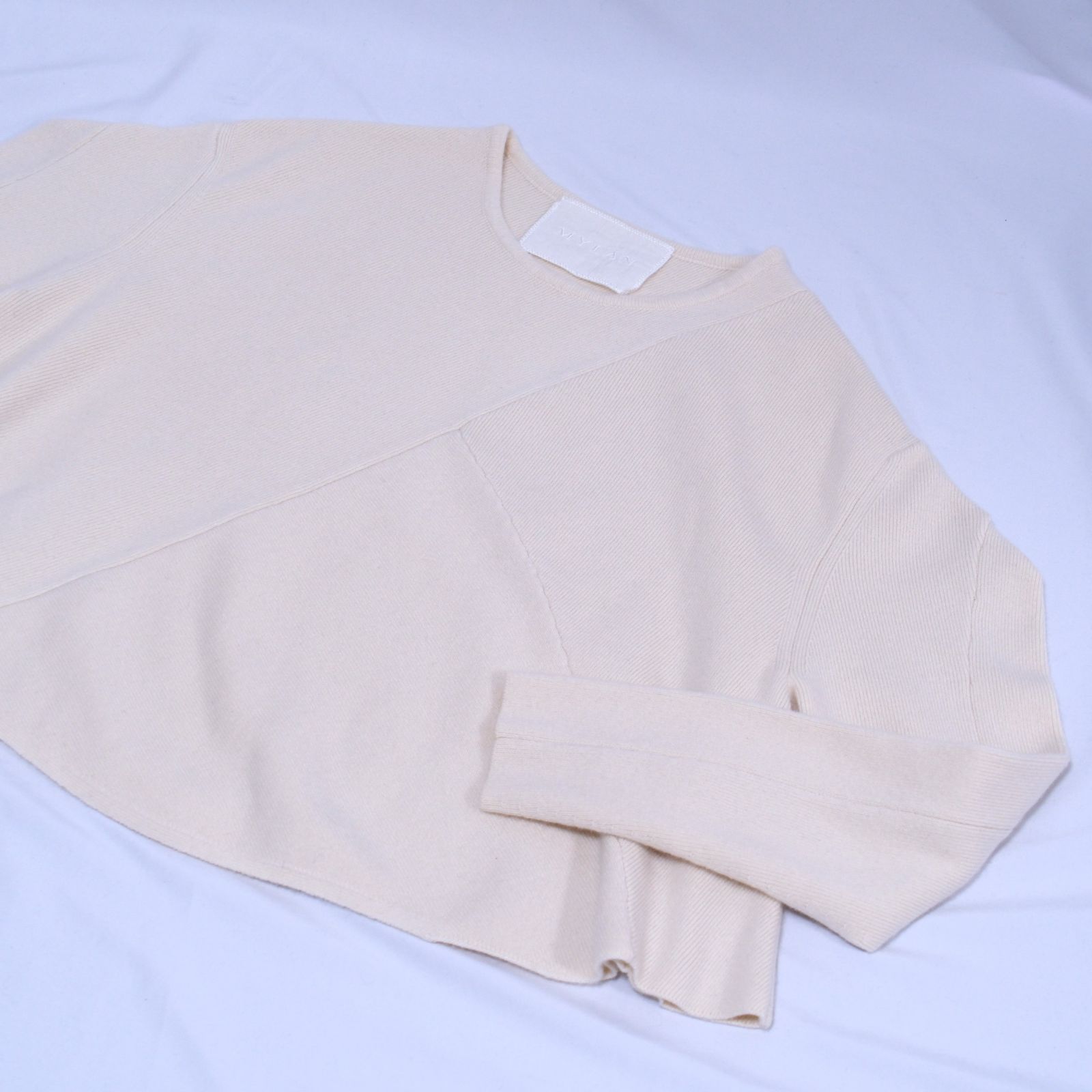 MYLAN マイラン Cashmere A-Line Rib カシミヤ Aライン リブニット 