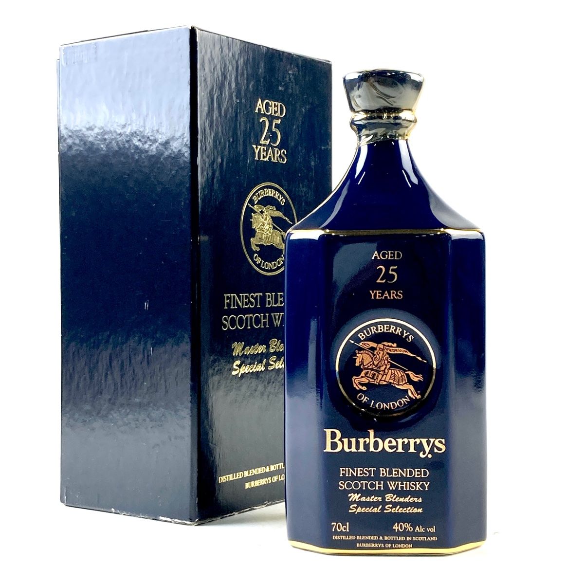 バーバリー　ブレンデッドウィスキー　25年 バーバリー Burberrys 25年 青陶器 700ml スコッチウイスキー