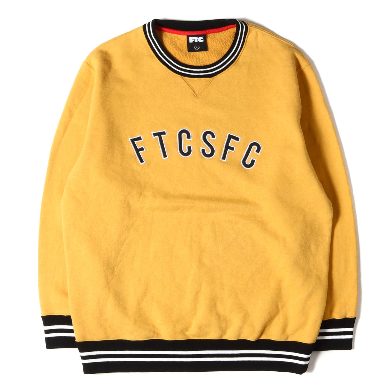 FTC フォーザシティー スウェット アップリケロゴ クルーネック 
