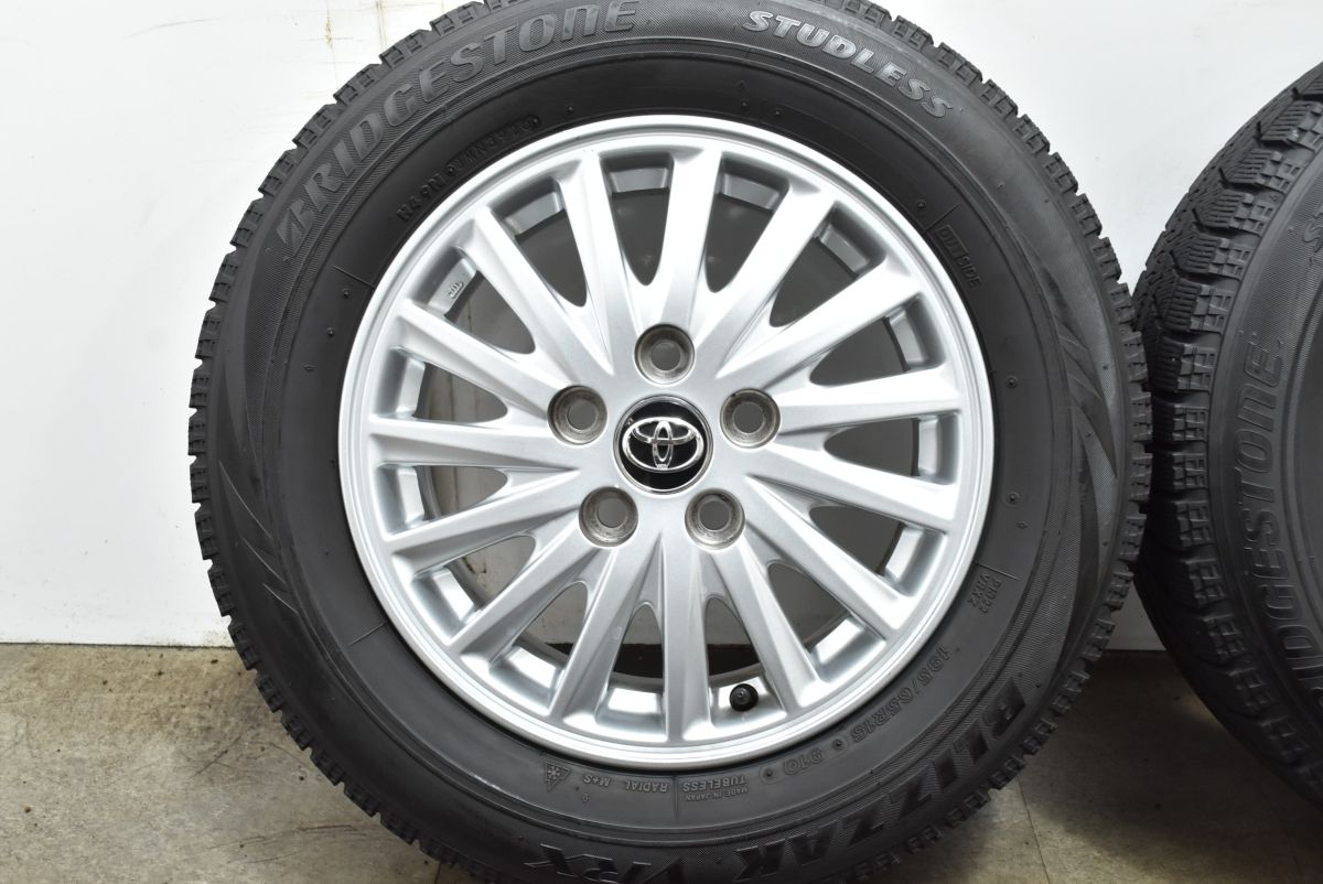 アイテム入荷！ 大 トヨタ 80 ノア ヴォクシー 純正 15in 6J 50 PCD114.3 ブリヂストン ブリザック VRX 195 65R15 エスクァイア 流用 可 最上質。