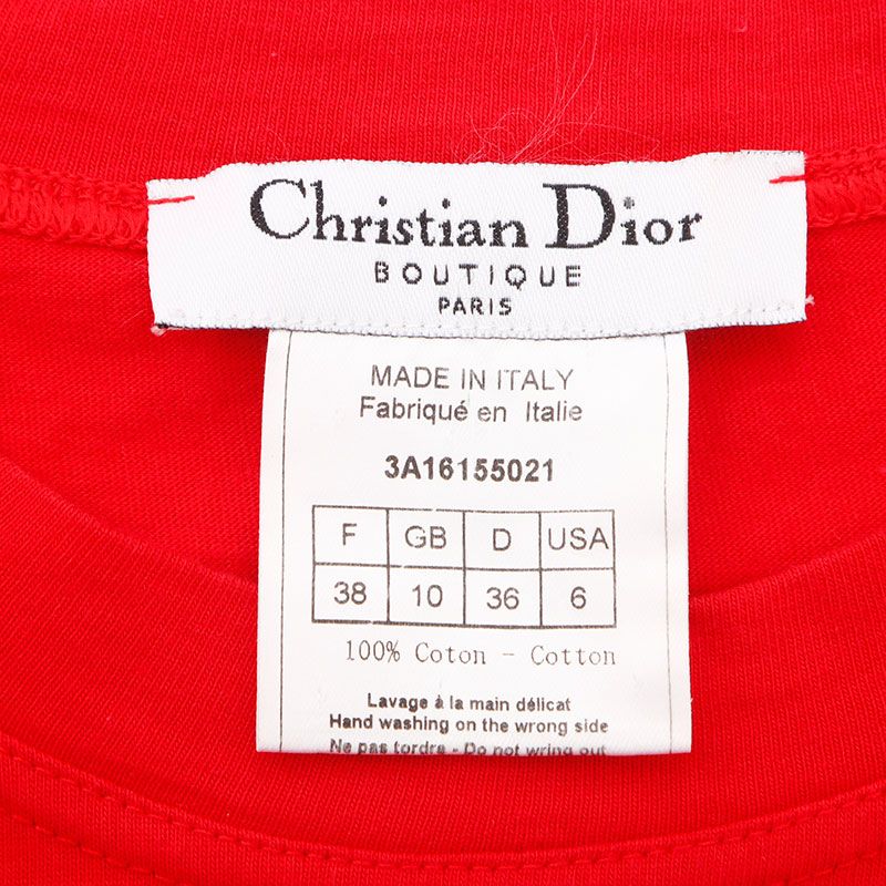 Christian Dior クリスチャンディオール 半袖Tシャツ Size:38 