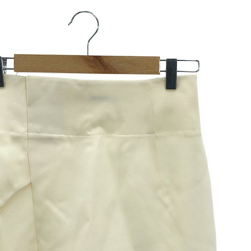 JIL SANDER / ジルサンダー | ウール シルク タック デザイン スカート