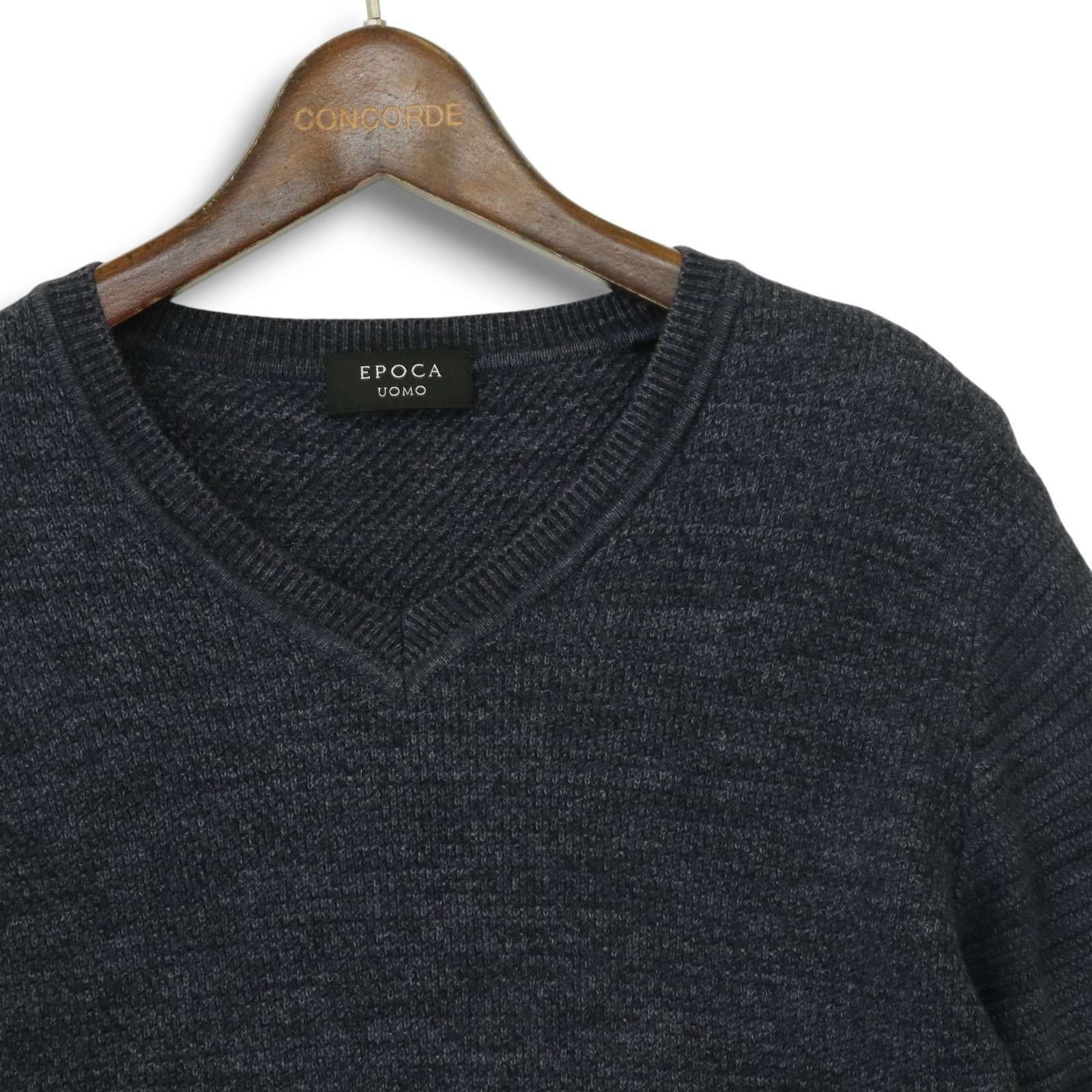 EPOCA UOMO エポカ ウォモ 通年 V ネック☆ コットン ニット セーター 