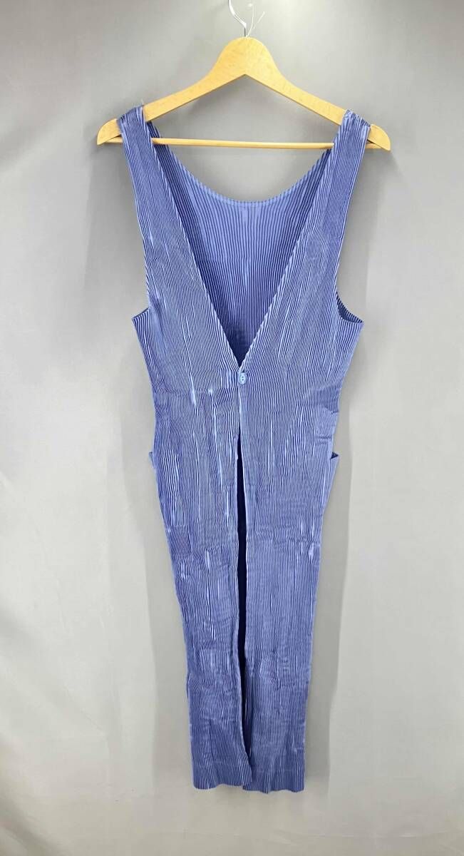 im product アイムプロダクト イッセイミヤケ プリーツエプロン ノースリーブワンピース サイズフリー ラベンダー 通年