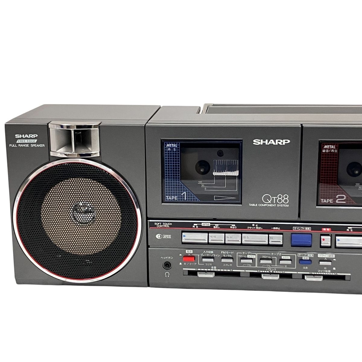 SHARP QT88G ラジオ SHARP QT-88G AM FM ラジオ カセット デッキ オーディオ