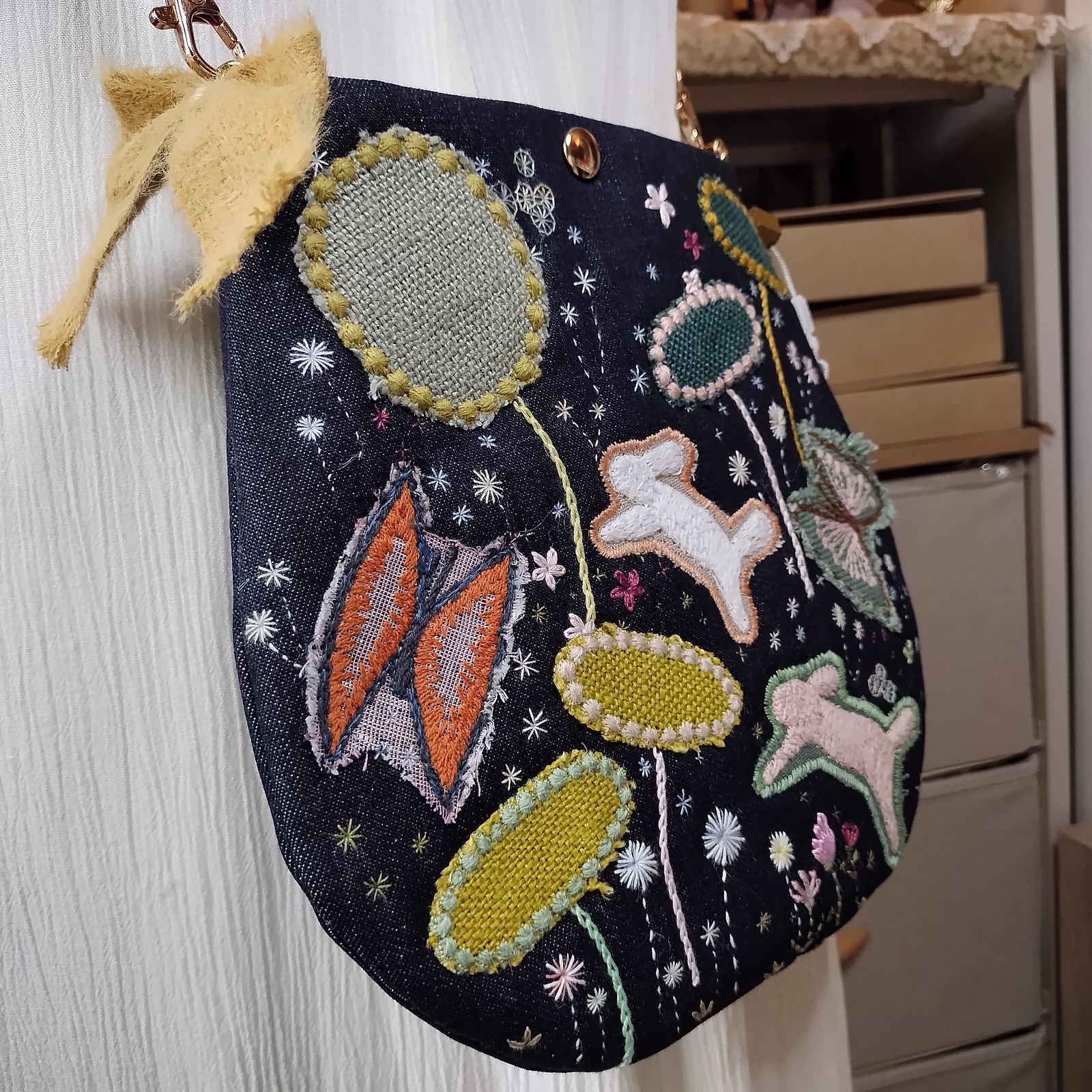 ミナペルホネンrosy  ワンハンドル肩掛けバッグ　ハンドメイド ミナペルホネンrosy ワンハンドル肩掛けバッグ ハンドメイド
