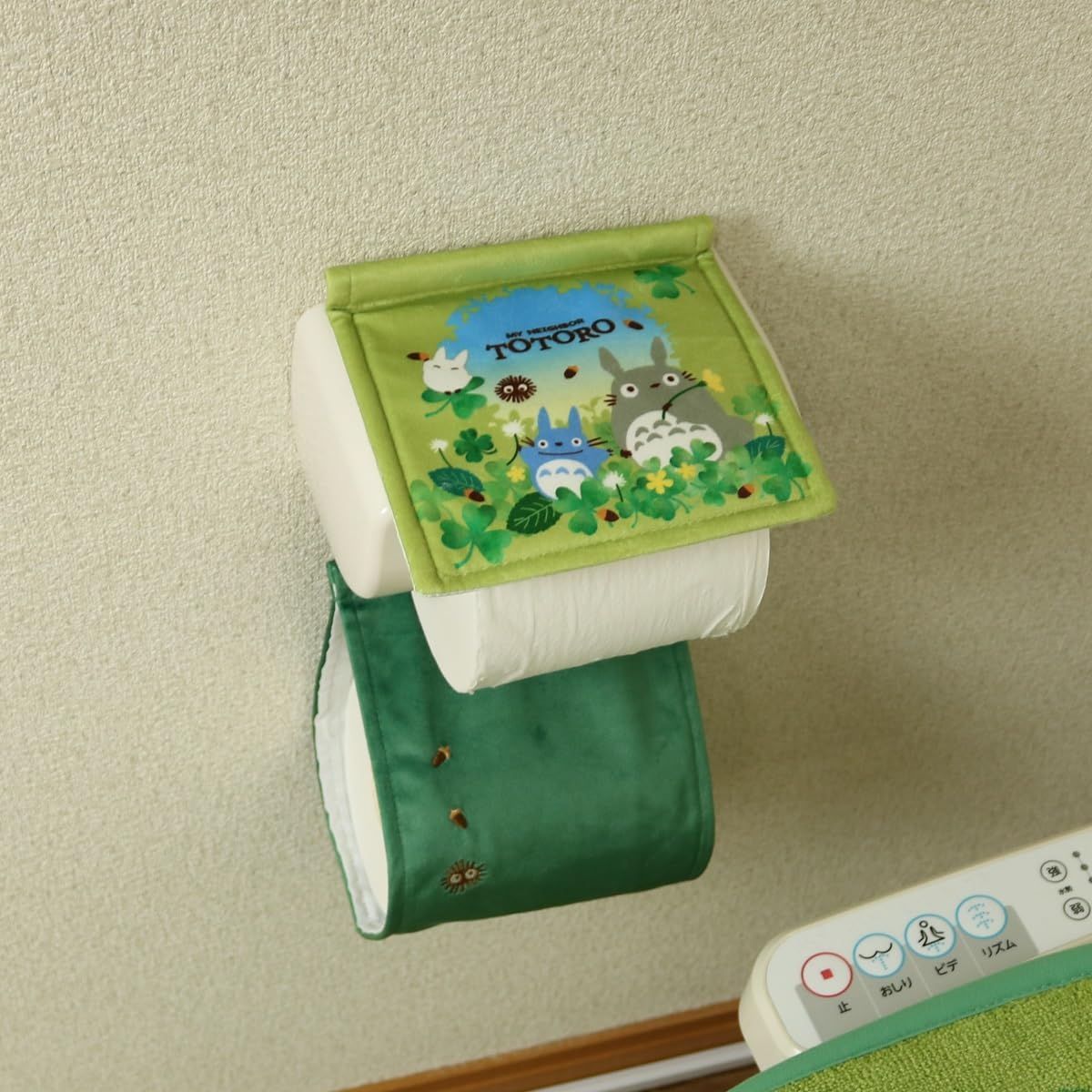 センコー ジブリ 洗浄便座 普通便座兼用 トトロ マルチ型 グリーン あおぞらどんぐり ４点 セット 緑 トイレマット となりのトトロ SKLAD-KIRPICHA_RU