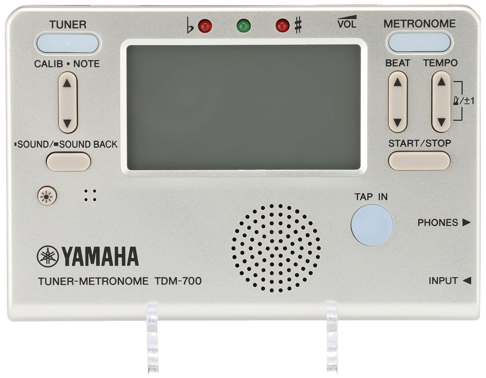 レビューを書けば送料当店負担 ヤマハ YAMAHA チューナーメトロノーム TDM-700P チューナーとメトロノームが同時に使えるデュアル機能搭載  サウンドバック機能 日常
