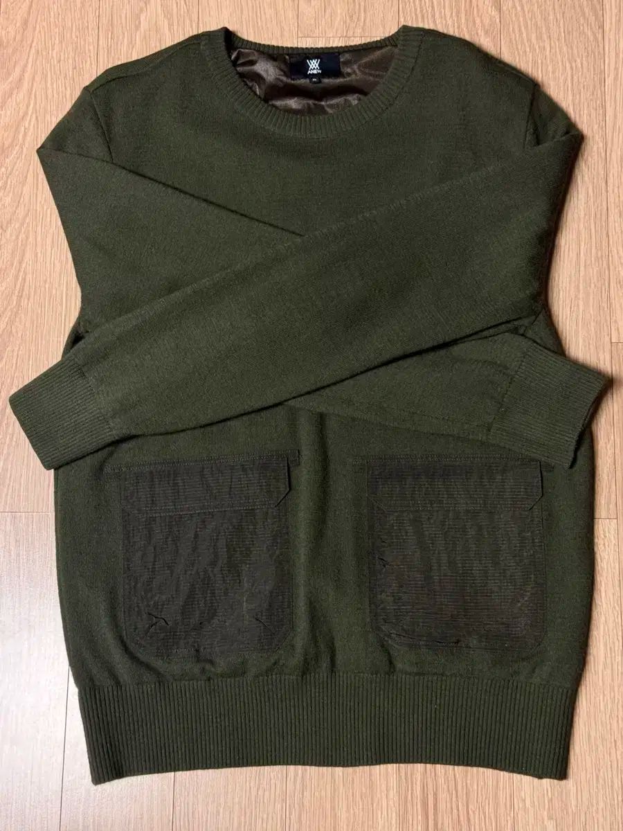 アニュー メンズ ゴルフウェア 防風ニット XL