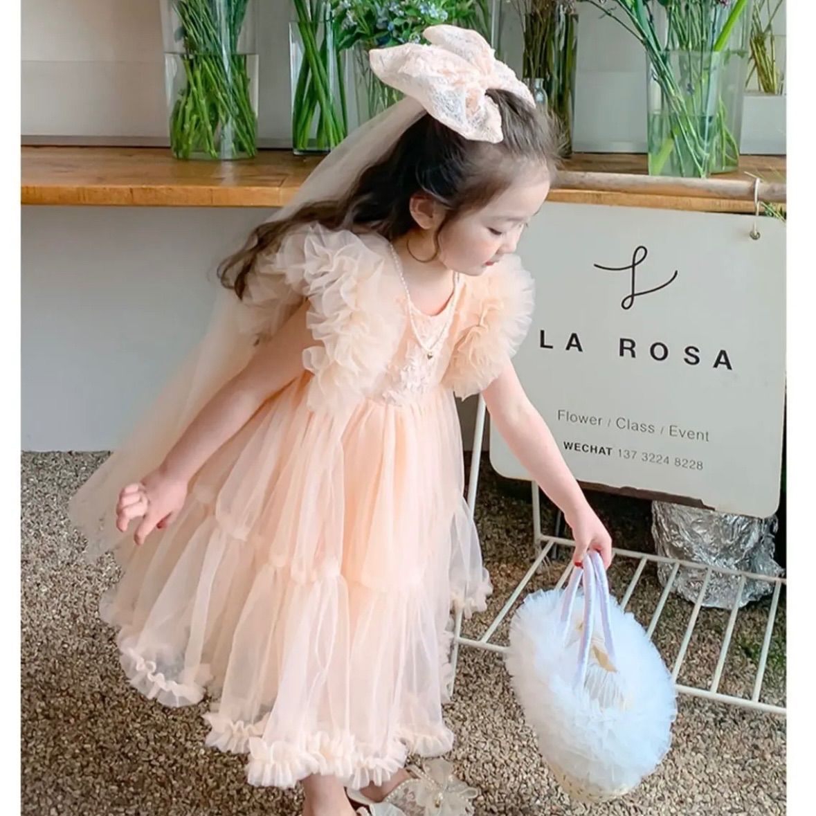 キッズ服(100cm~) ゆめりすと ミルキーウェイドレス 150cm