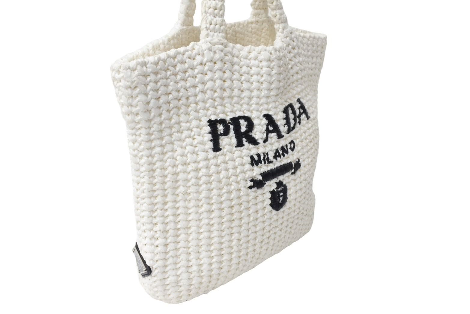 PRADA プラダ スモール クロシェ トートバッグ 1BG422 トライアングル