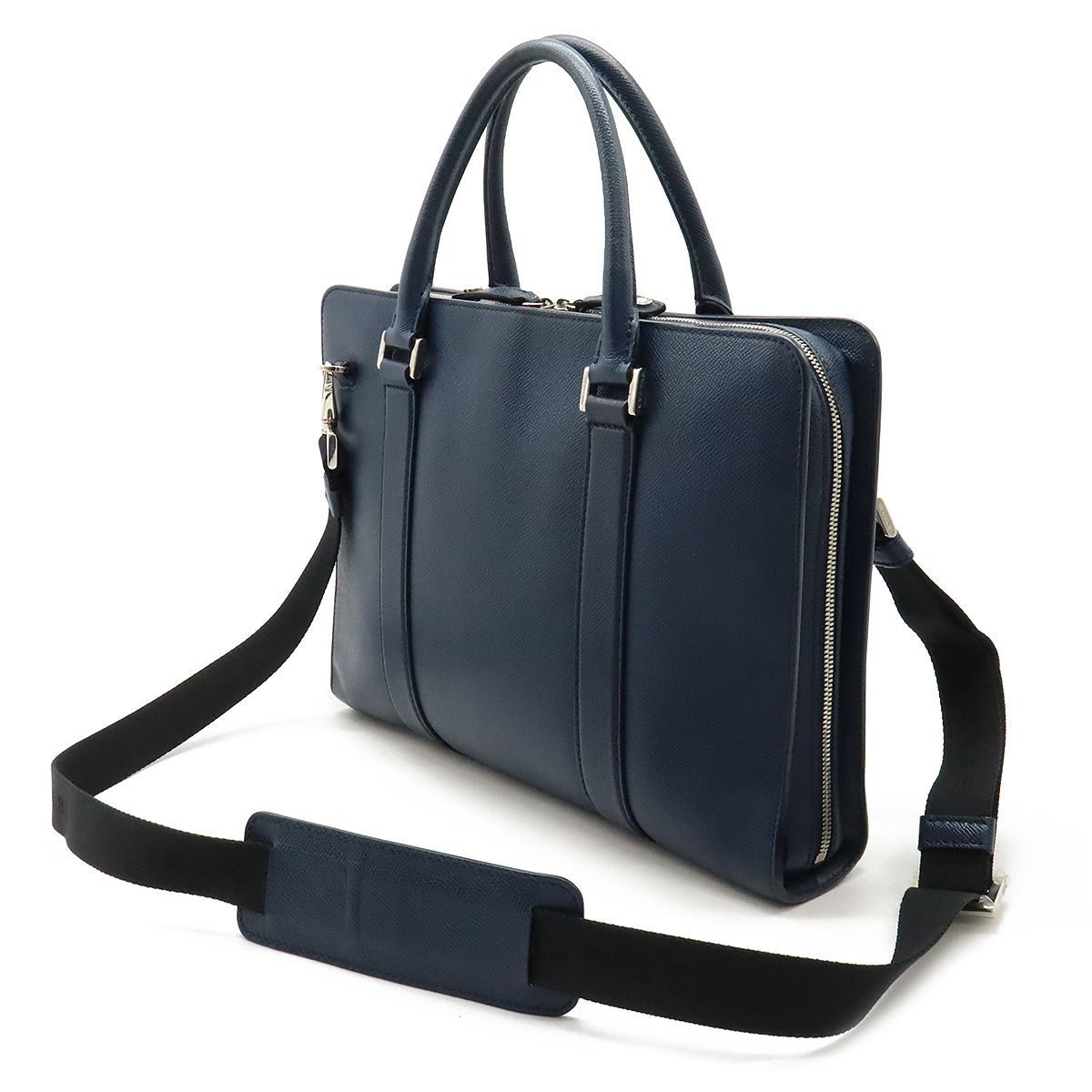 ブルガリ ビジネスバッグ ブルガリマン ネイビー