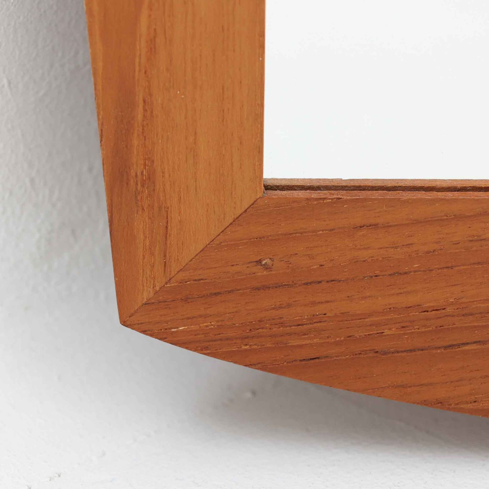 デンマーク製　チーク材ミラー　壁掛け/立掛け　北欧ビンテージ家具 壁掛け/立掛けミラー チーク 高さ90cm デンマーク製 北欧ビンテージ