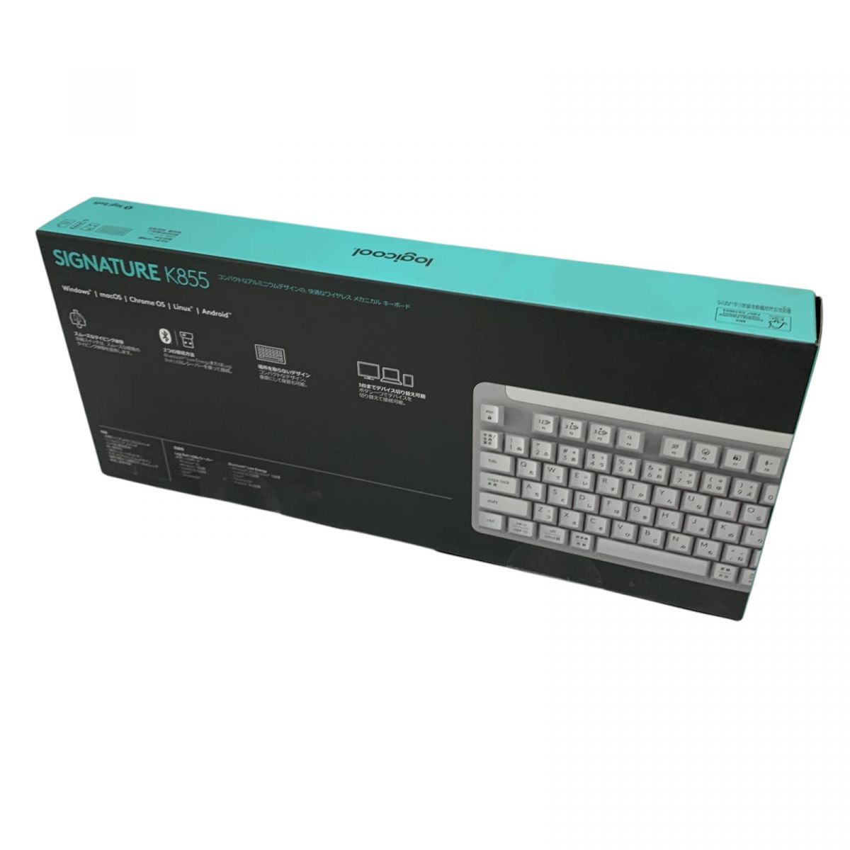 ワイヤレスキーボード logicool ロジクール Signature K855 オフホワイト 無線 メカニカル 赤軸 K855OW AMK839085相