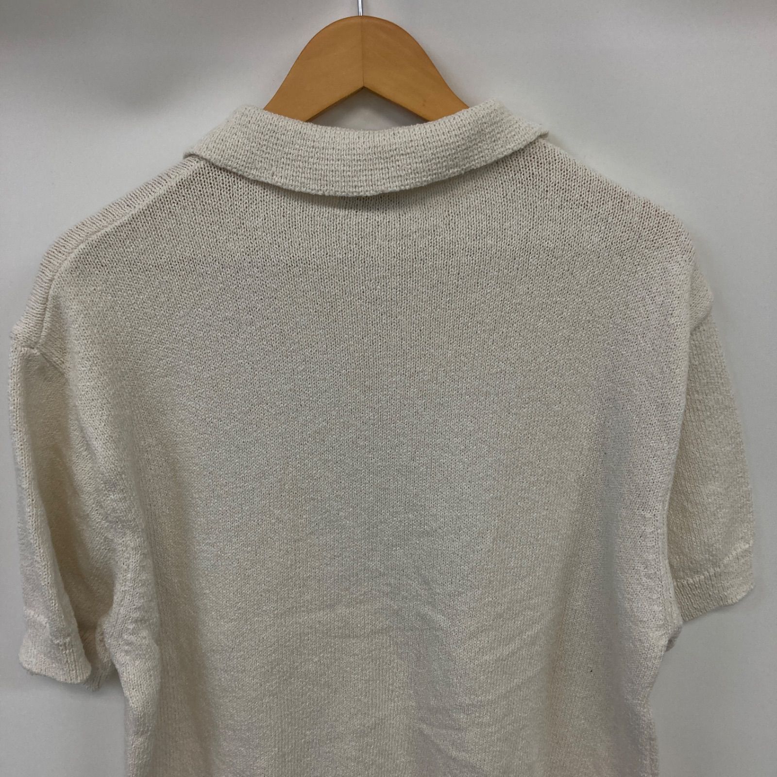 ZARA トップス 半袖 ポロシャツ ホワイト メンズ XL【CT1118】 ZARA ザラ トップス 半袖 ポロシャツ ホワイト メンズ