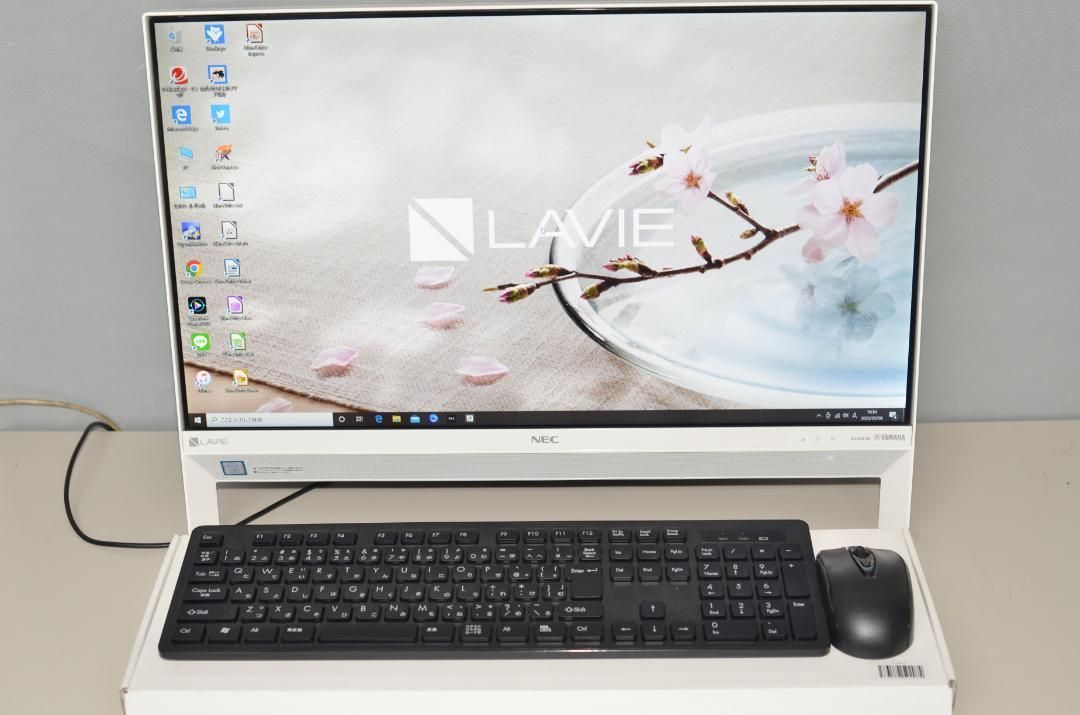 中古良品 一体型パソコン 最新Windows10+office NEC DA700/K 高性能