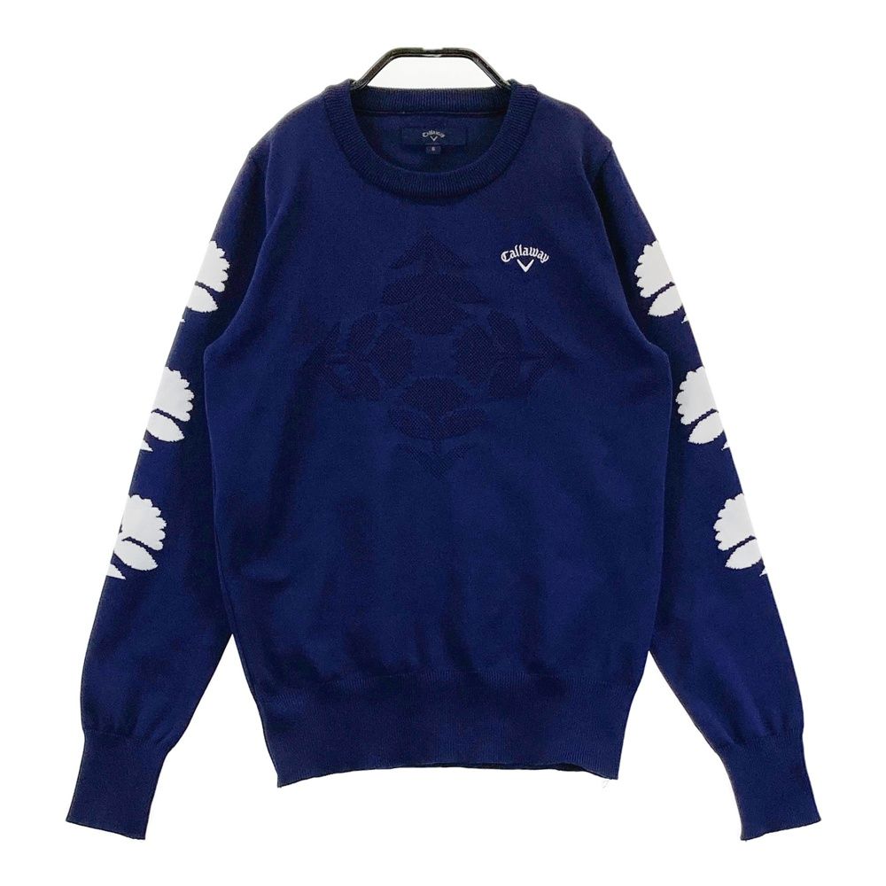 サイズ：S CALLAWAY キャロウェイ ニットセーター ネイビー系