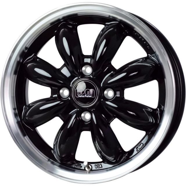 ララパームアルミホイール タイヤ付き165/50R15 軽トラ カスタム 165/55R14C ホイールセット | ヨコハマ パラダ
